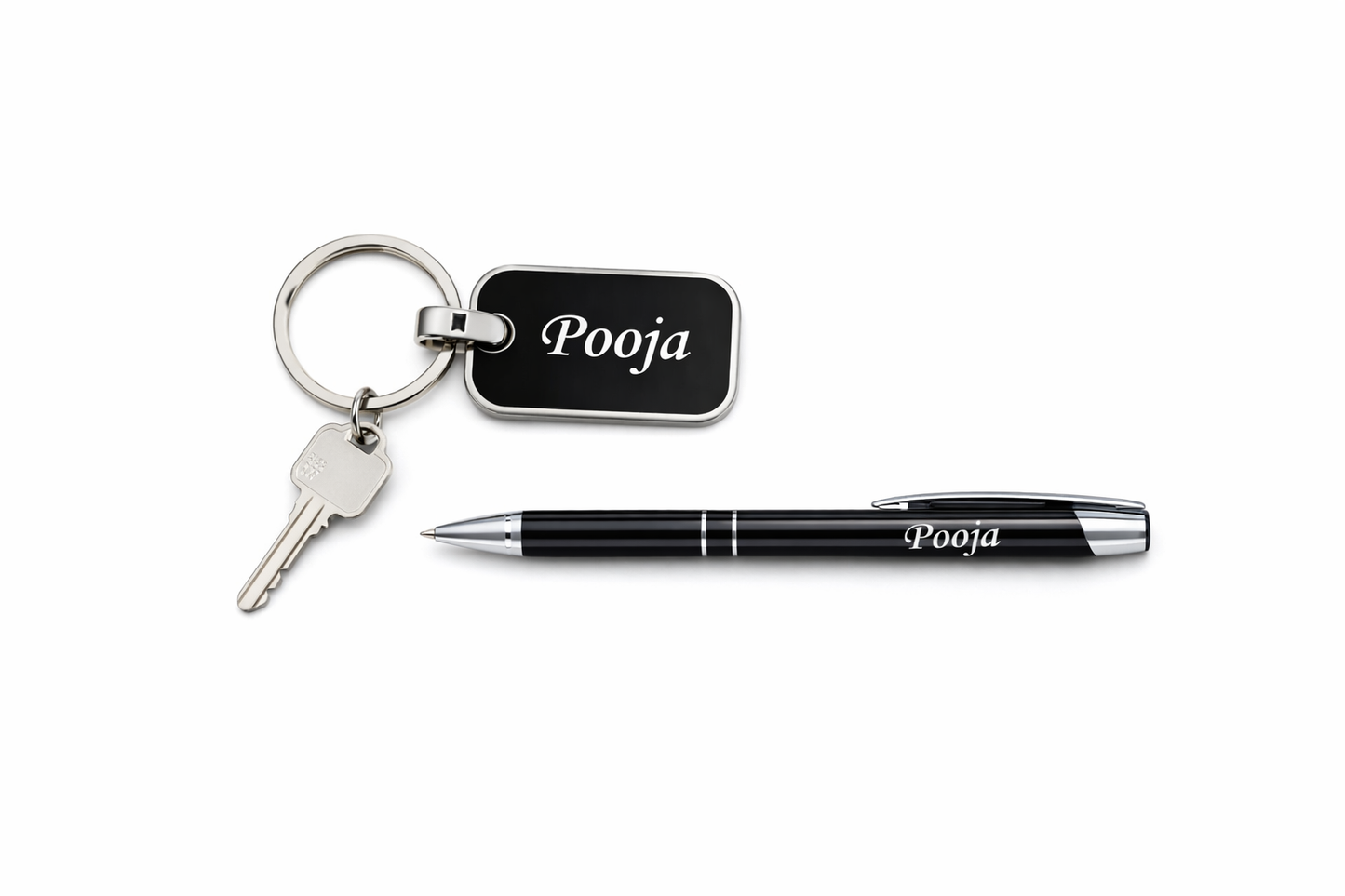 Personalised Pen & Keychain Set
