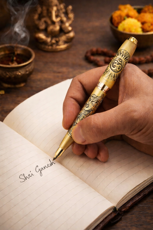 Lord Ganesha Engraved Pen