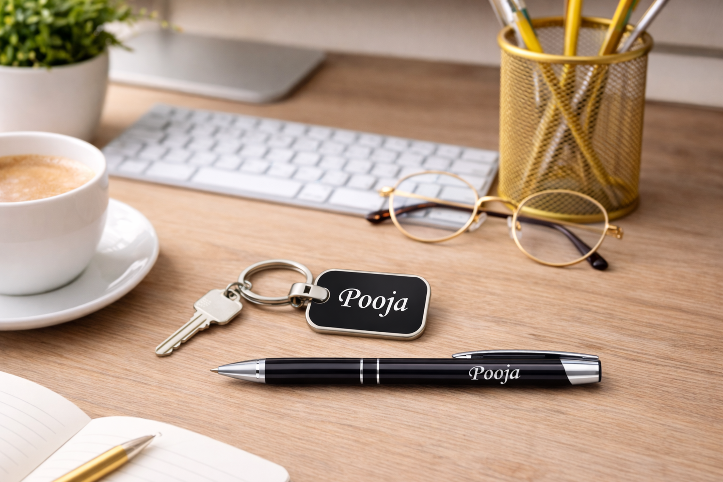 Personalised Pen & Keychain Set