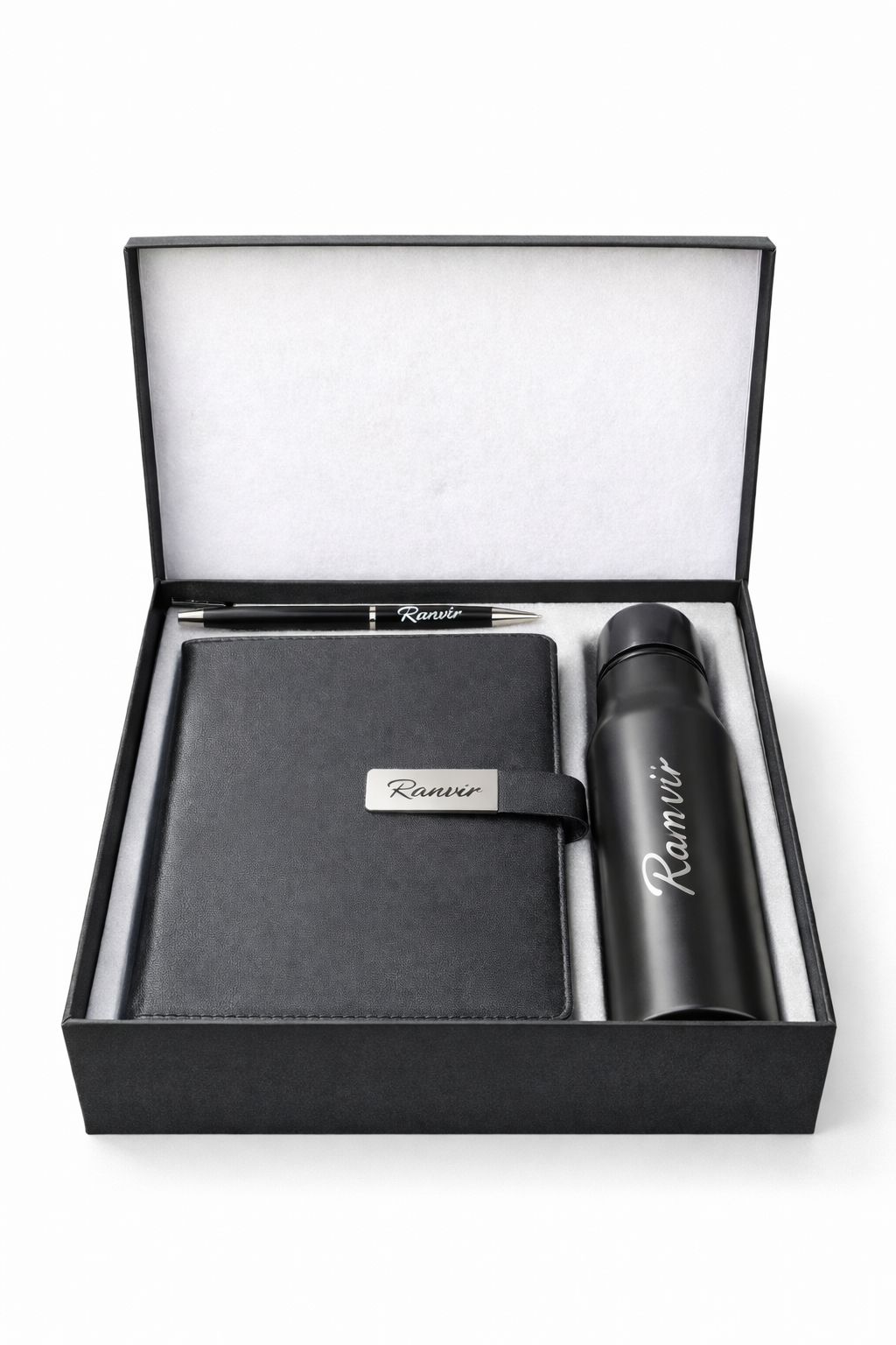 3 in 1 Personalised Gift Set (Diary/Pen & Bottle)