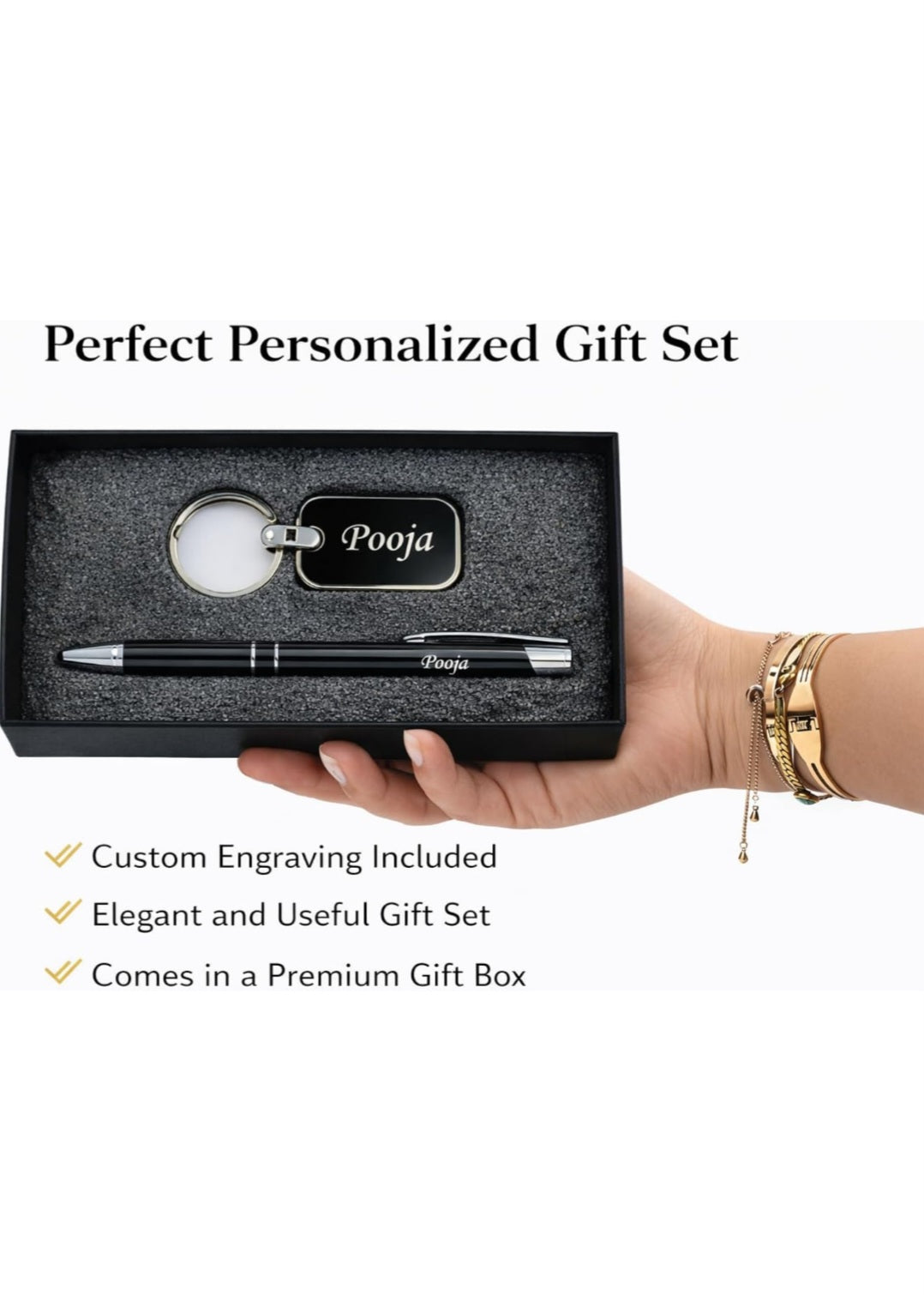 Personalised Pen & Keychain Set