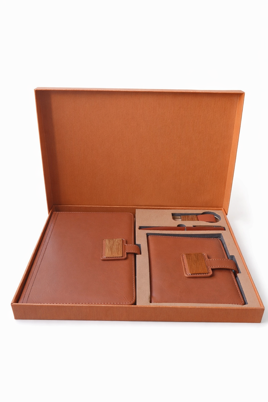 4 in 1 Personalised Gift Set (Diary/Passport Cover/Pen/Keychain)