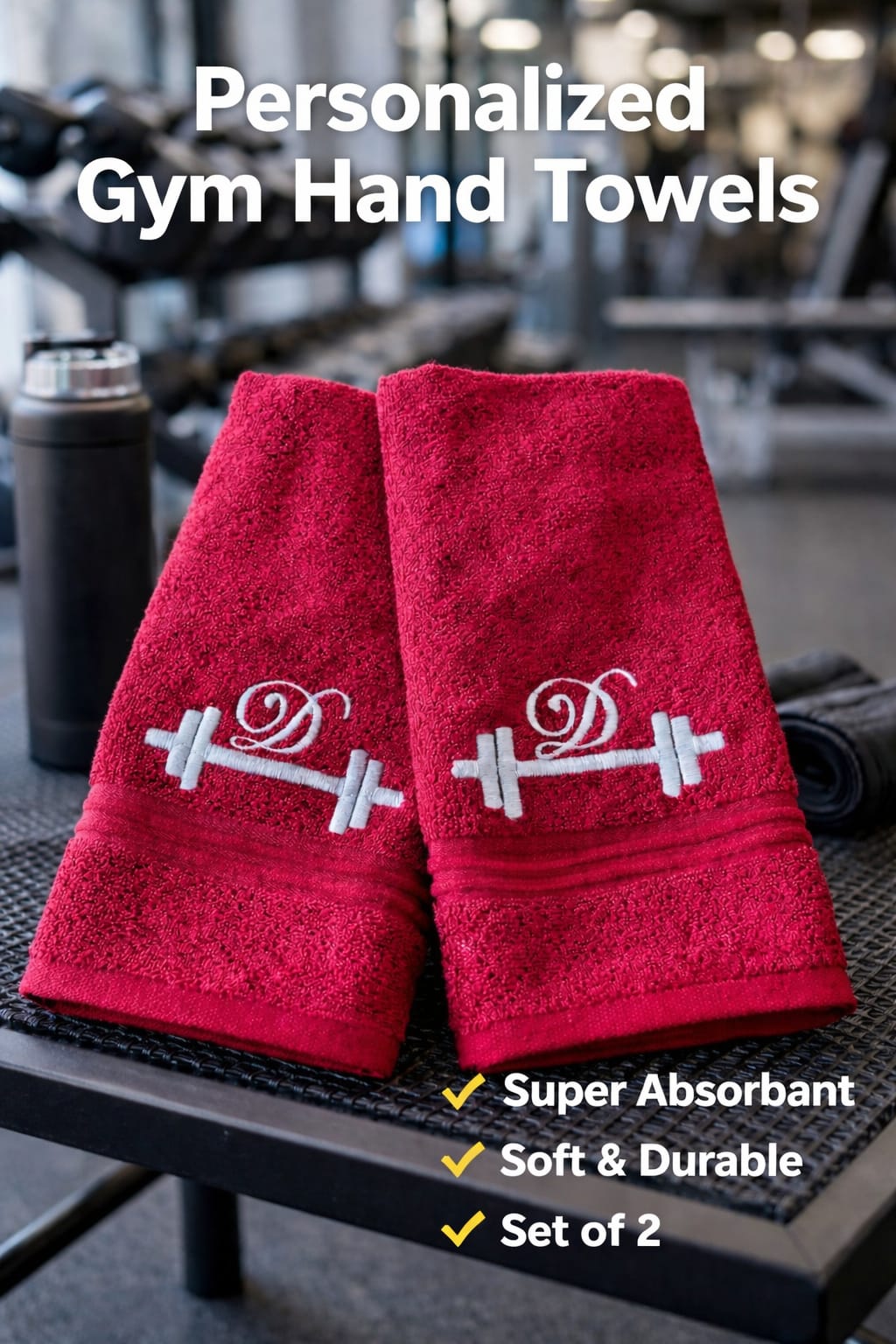 Personalised Gym Napkins (Set of 2)