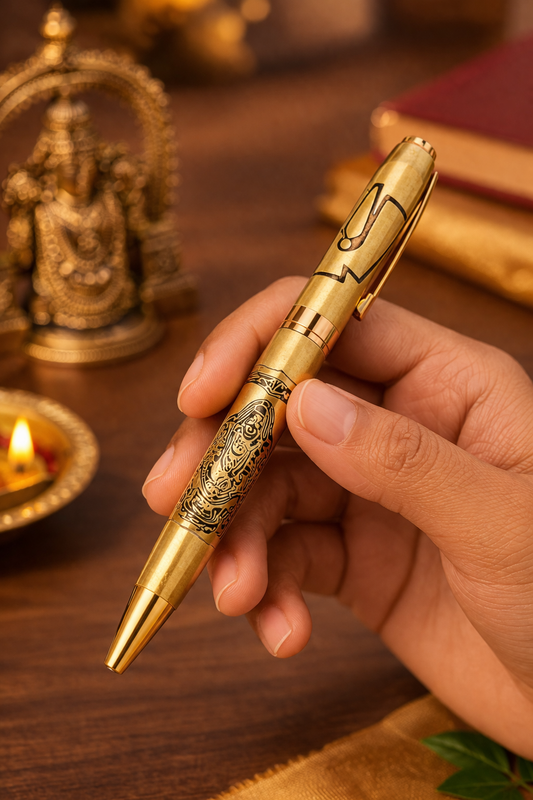 Shri Tirupati Balaji Engraved Pen