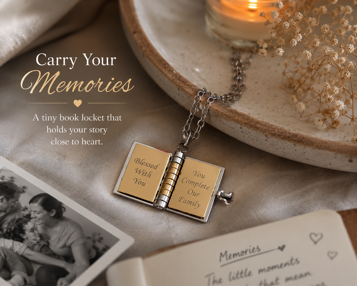 Message Book Pendant