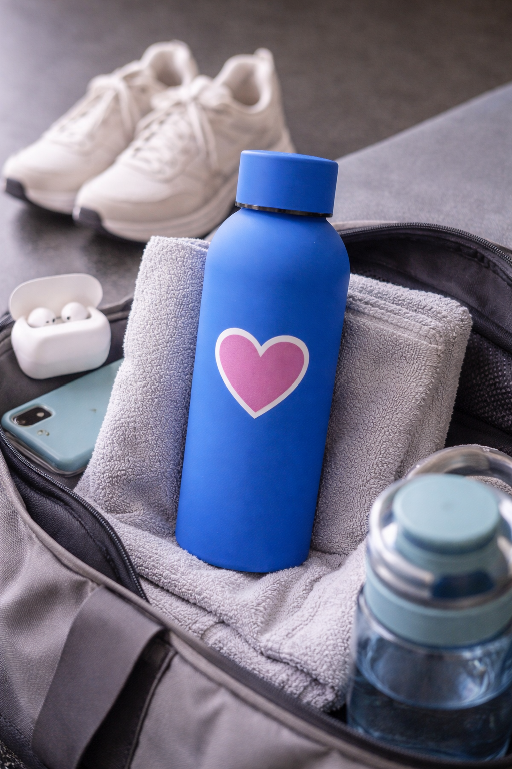 Stainless steel Hot & Cold 500ML bottle | Customised Bottle | Good for Gifting | (Blue)