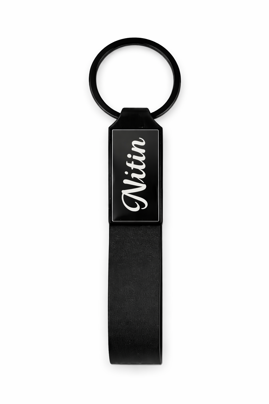 Personalised Metal Keychain (Black)