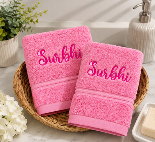 Personalised face towels (Set of 2)