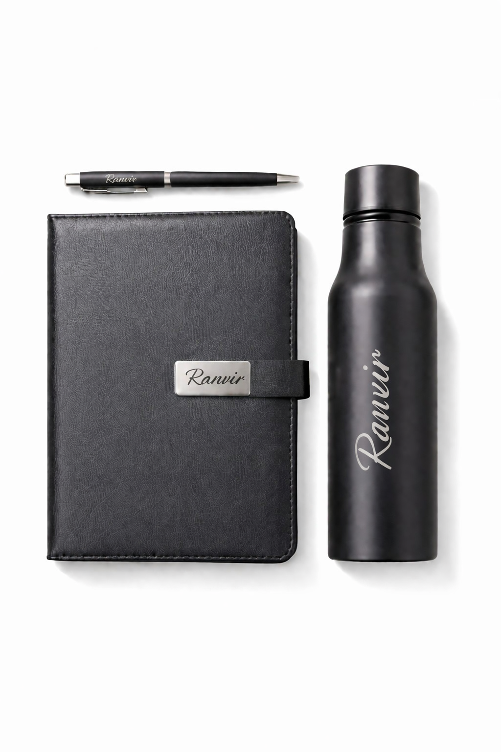 3 in 1 Personalised Gift Set (Diary/Pen & Bottle)